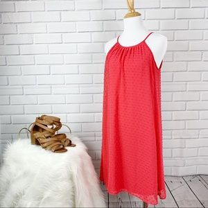 ELLE Pink/Red Dress Mid Length